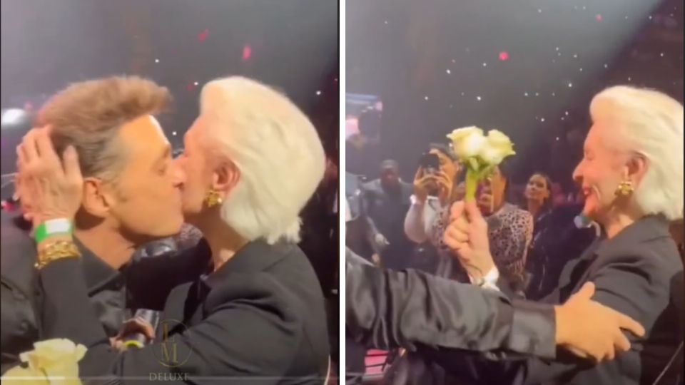 Besos y flores de Luis Miguel para Carolina Herrera