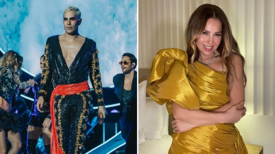 Christian Chávez vestido al mero estilo de Thalía con su outfit de “Amor a la mexicana”