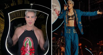 Christian Chávez levantó la polémica al utilizar vestuario de “La Morenita” durante concierto