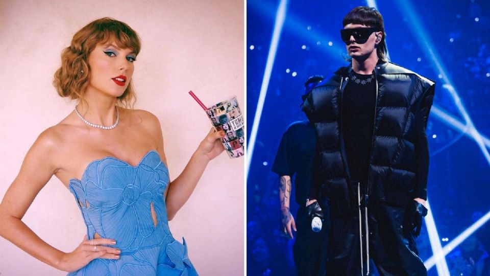 Taylor Swift es superada por Peso Pluma como la artista más escuchada en Estados Unidos