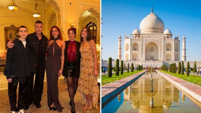 Dua Lipa junto a su hermana en la India, presumen un hermoso look