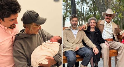 Alejandro Fernández se dio una escapada al hospital para poder conocer a su nieta Nirvana