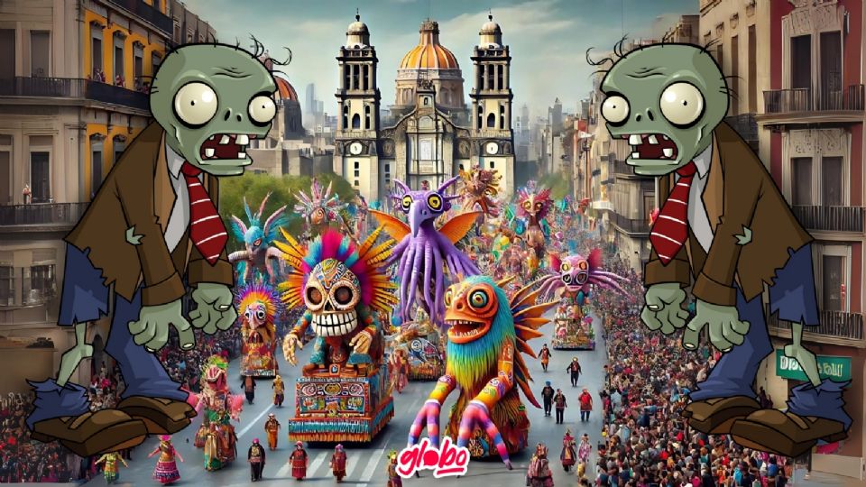 Desfile de alebrijes monumentales y Marcha Zombie 2024.