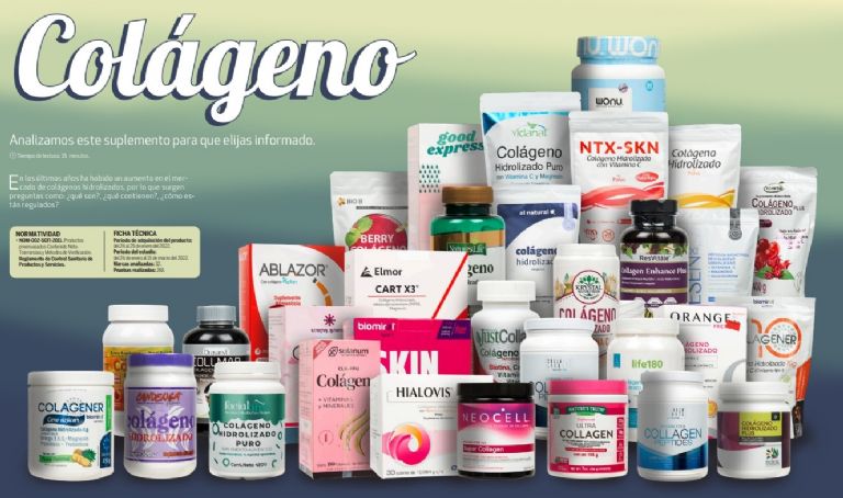 El estudio de PROFECO sobre todos los colágenos que hay en el mercado. (Crédito: PROFECO)