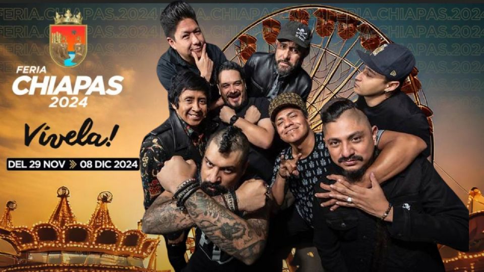 Panteón Rococó y Los Ángeles Azules estarán presentes en la Feria de Chiapas 2024.