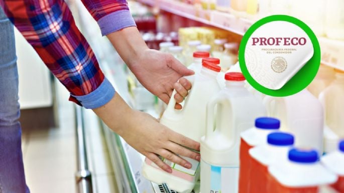 La leche que SÍ es deslactosada, cuesta 26 pesitos y tiene palomita de la PROFECO