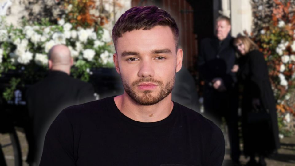Miembros de One Direction y familiares en el funeral de Liam Payne.