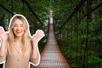 Foto ilustrativa de la nota titulada: Inauguran puente colgante iluminado en Hidalgo, el más largo del estado que no te puedes perder