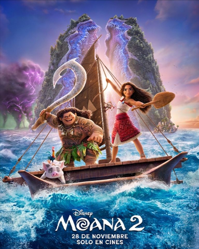 Moana 2 ya se encuentra disponible en las salas de cine. Foto: Disney. 