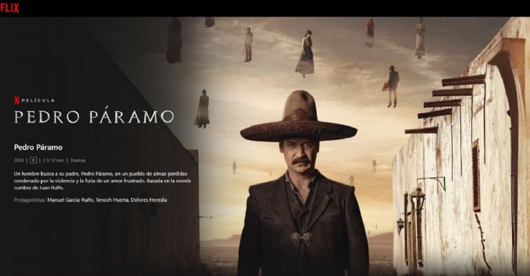 La película de 'Pedro Páramo' ya se puede ver en la plataforma de streaming de Netflix.