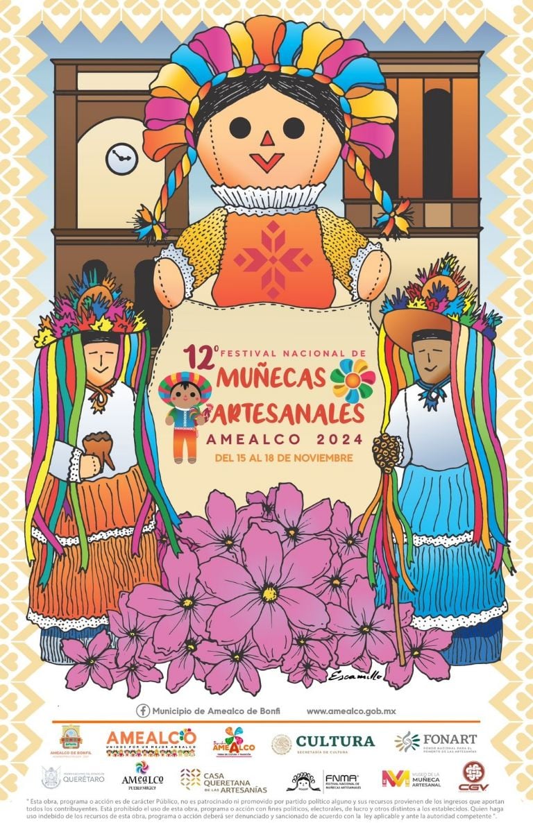 Se dio conocer que la  Feria Nacional de la Muñeca Artesanal 2024 se llevará a cabo del 15 al 18 de noviembre