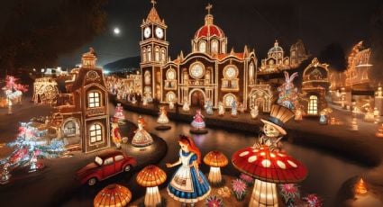 Estes es el Pueblo Mágico de Puebla con una Villa Iluminada al estilo ‘Alicia en el País de las Maravillas'