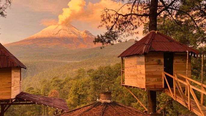 Las cabañas escondidas y surrealistas de Puebla en medio de los volcanes y que casi nadie conoce