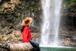 Foto ilustrativa de la nota titulada: Las cascadas de San Luis Potosí verde esmeralda que no le piden nada a las de Croacia
