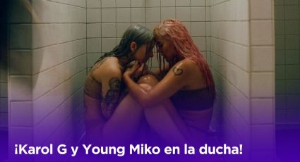 Karol G y Young Miko celebran el cumpleaños de la Bichota en la ducha
