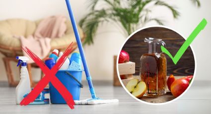 ¿Cómo se limpia el piso de la casa con vinagre de manzana? Así puedes trapear y desinfectar