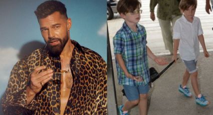 Ricky Martin presume como han crecido sus hijos
