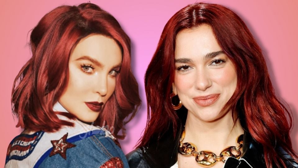 ¿Qué significa teñir el cabello de rojo?, la tendencia de Belinda y Dua Lipa.