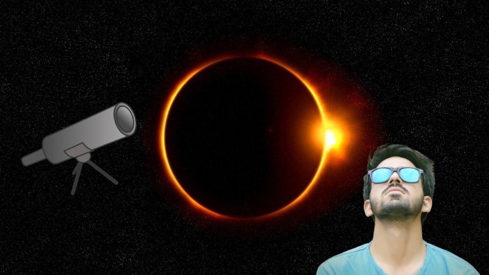 Esta es la forma correcta de usar lentes especiales para ver el eclipse total de Sol.