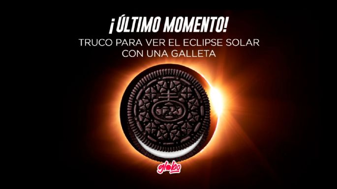 Eclipse Solar 2024: TRUCO para verlo de manera segura con una GALLETA