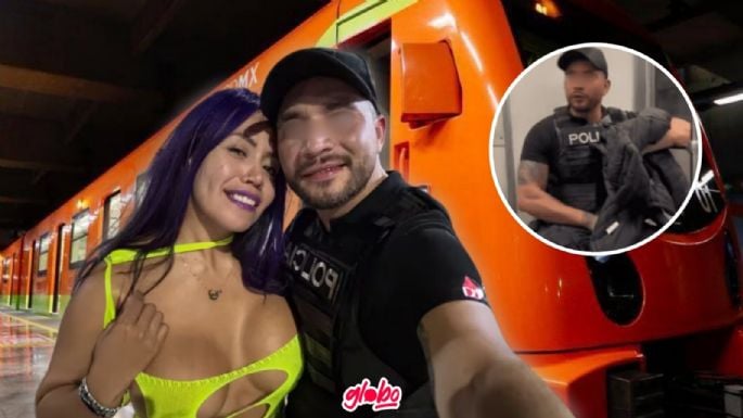 Suspenden a policía que filmó polémico VIDEO de Luna Bella en el Metro de CDMX