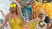 Foto ilustrativa de la nota titulada Carnaval de Veracruz 2024: Yuri sorprende a sus fans cantando en pleno desfile | Video