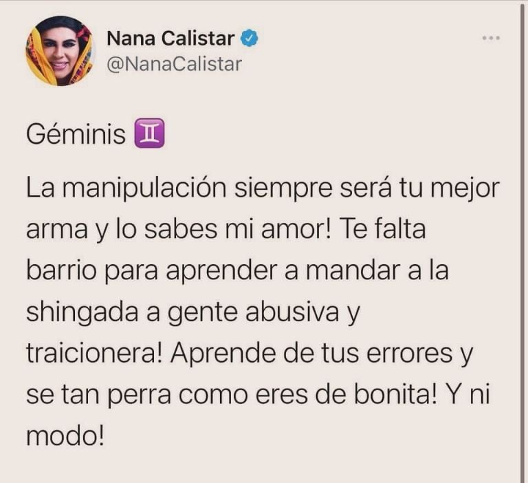 horoscopo nana calistar