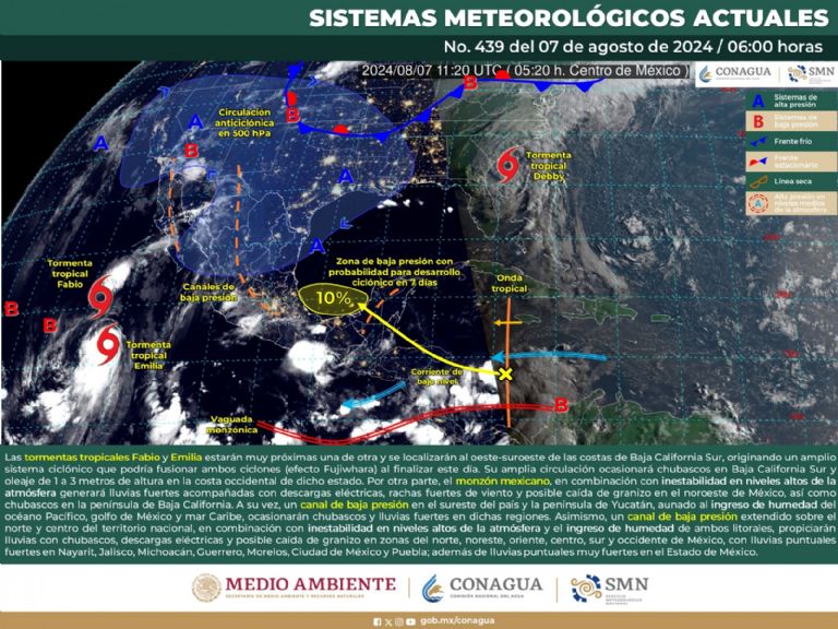 ciclones tropicales en mexico