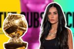 Foto ilustrativa de la nota titulada: Demi Moore exhibe a productor tras ganar en los Golden Globes 2025 por La Sustancia (VIDEO)