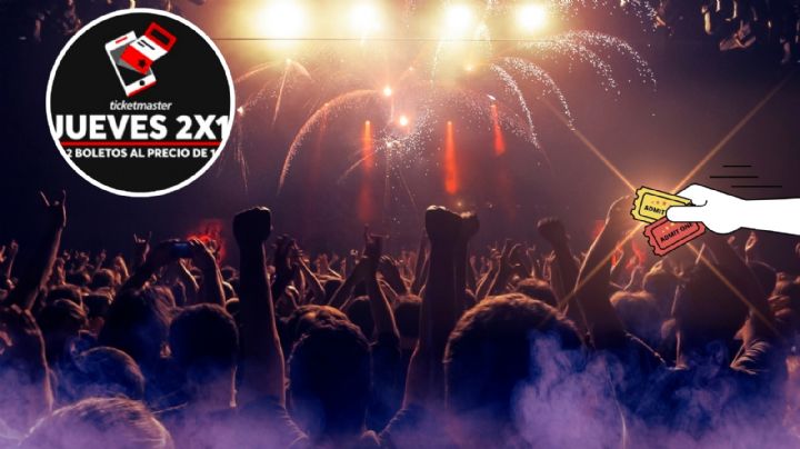 Jueves de 2x1 Ticketmaster: Conciertos con boletos GRATIS hoy 23 de octubre en México