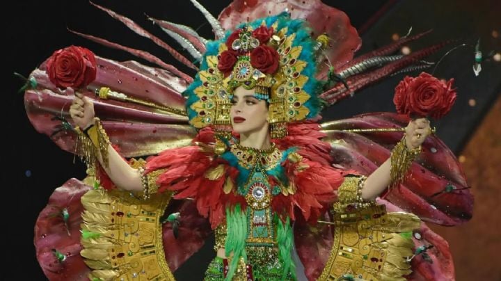 Fátima Bosch: Así es el traje típico inspirado en una diosa mexica que lució en Miss Universo 2025
