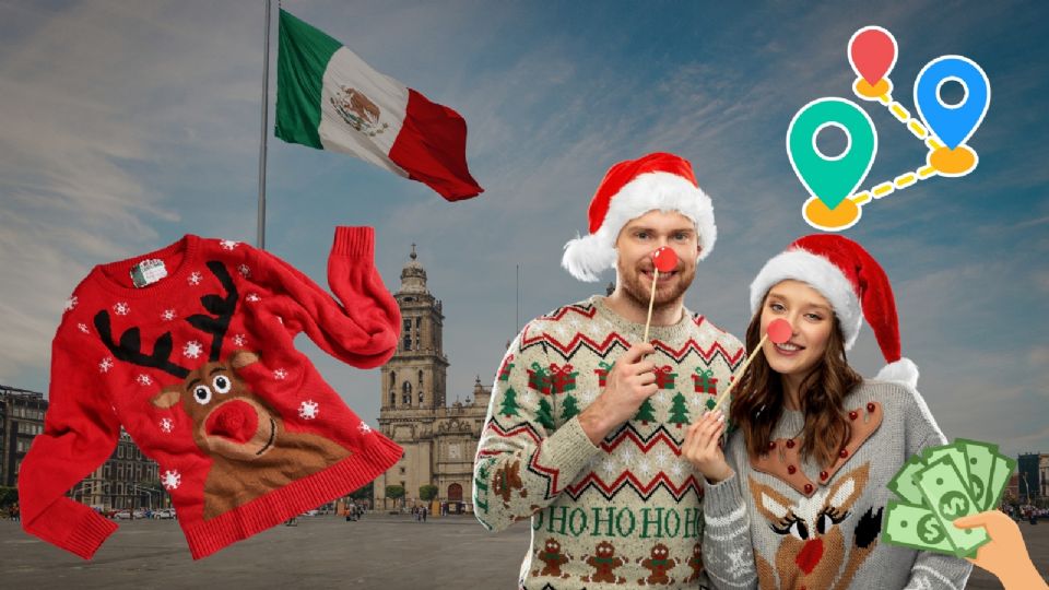 Suéteres navideños en menos de 300 pesos, entérate en dónde y cómo llegar.