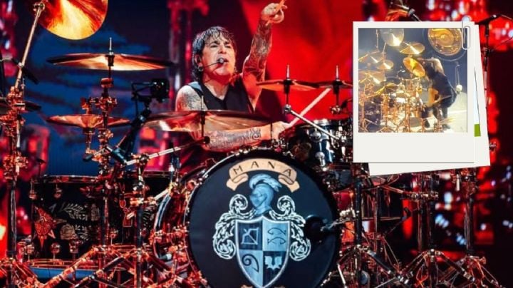 Álex González, baterista de Maná, sufre caída en pleno concierto, y le llueven burlas (VIDEO)