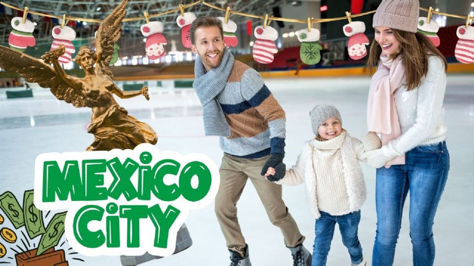 La pista de hielo en CDMX, GRATIS para visitar en familia.