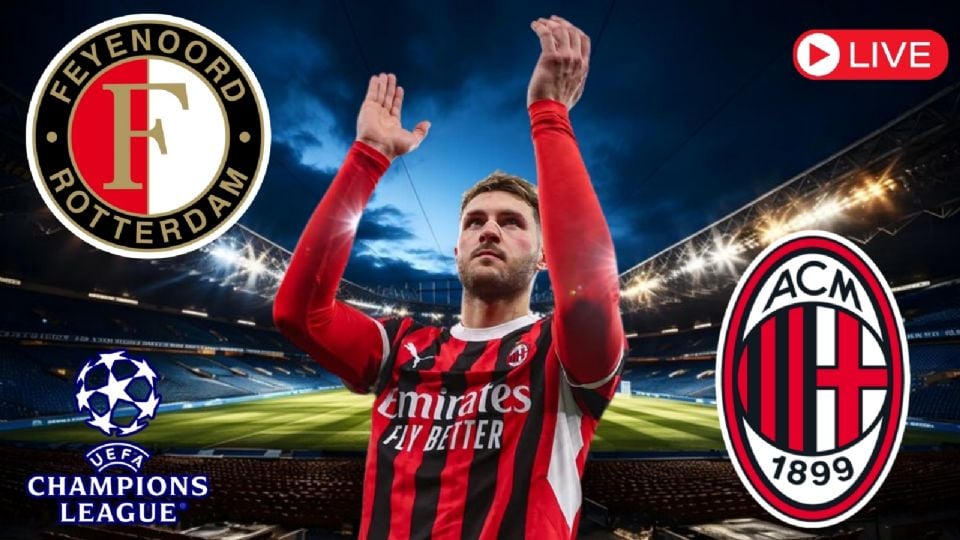 Feyenoord vs. Milán partido online gratis para ver a Santi Gimenez.