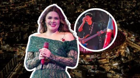 Yuridia vive emotivo momento junto a su hijo en concierto histórico