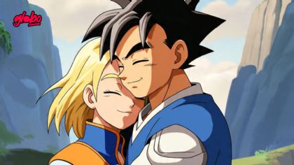 Así luciría la fusión de Androide 18 y Gohan 1, según la inteligencia artificial