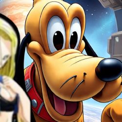Así luciría la fusión de Androide 18, de Dragon Ball Z, y Pluto, según la inteligencia artificial