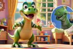 Foto ilustrativa de la nota titulada: Así luciría “Rex” de "Toy Story" en la vida real, según la Inteligencia Artificial