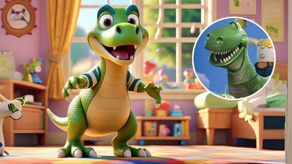 “Rex” de 'Toy Story' en la vida real.