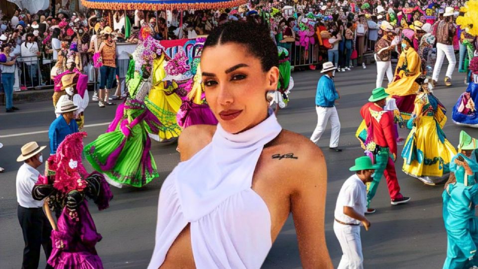 Karime Pindter en el Carnaval de Veracruz 2025.