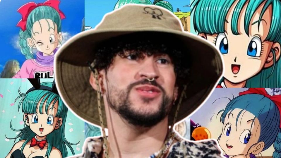 La mezcla de Bulma y Bad Bunny demuestra cómo la cultura geek y la música urbana pueden convivir en un mismo universo visual.