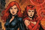 Foto ilustrativa de la nota titulada: Así luciría la fusión de la Bruja Escarlata y la Viuda Negra de Marvel, según la Inteligencia Artificial