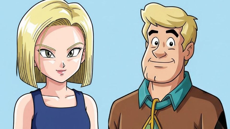Conoce cómo luciría el hijo de Androide 18 y Fred de Scooby-Doo, según la inteligencia artificial