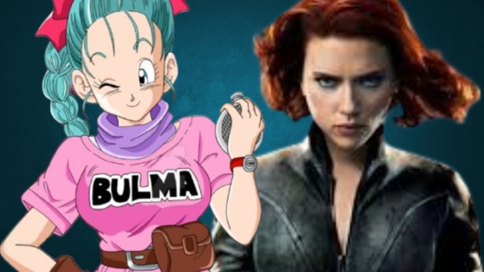 La IA reimagina a Viuda Negra y Bulma como una sola figura imparable.