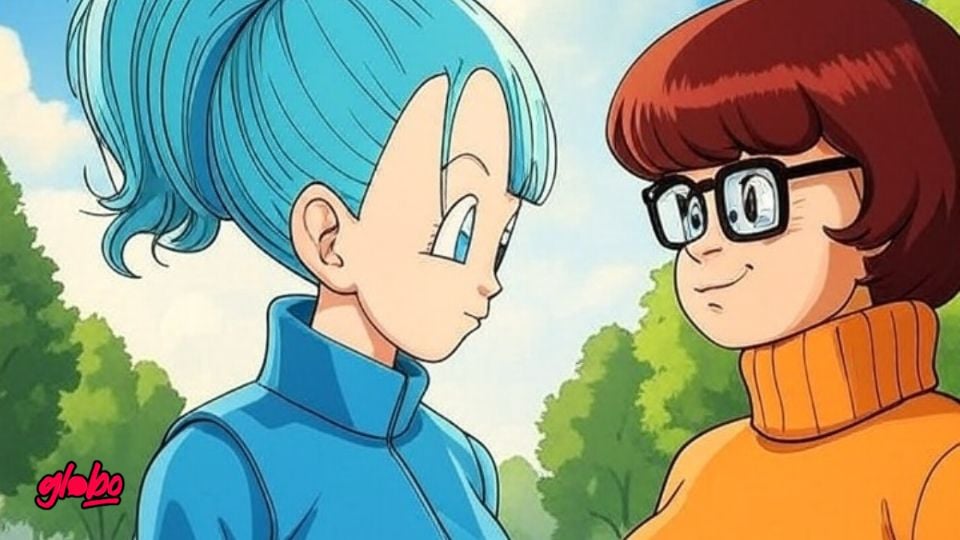 La inteligencia artificial permite imaginar la fusión de tus personajes favoritos, en este caso Bulma y Vilma de Scooby-Doo.