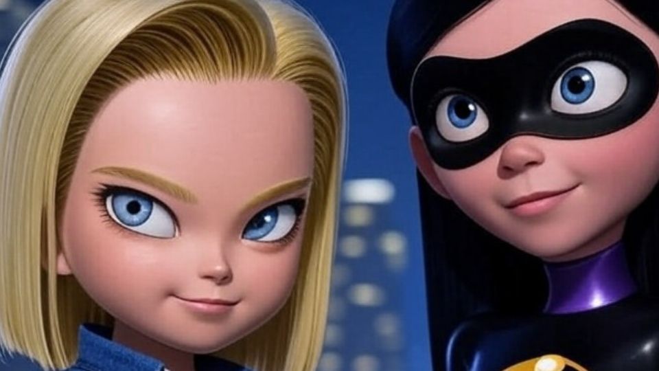 La fusión perfecta entre Elastigirl y Androide 18 según la inteligencia artificial.