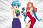Foto ilustrativa de la nota titulada: Así luciría la fusión de Bulma de Dragon Ball y Jessica Rabbit, según la inteligencia artificial