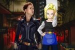 Foto ilustrativa de la nota titulada: Así luciría la fusión de 'Androide 18' de “Dragón Ball Z” y 'La Viuda Negra' de “Marvel” según la IA
