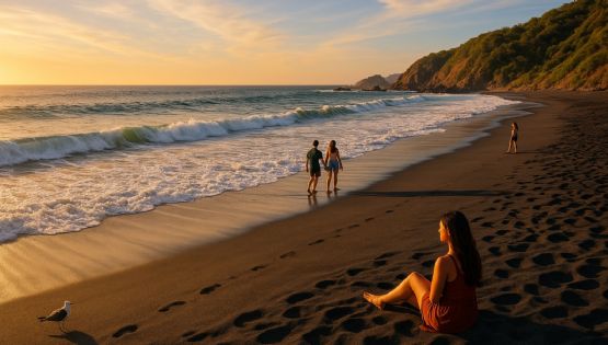 La playa con arena negra en Oaxaca que debes conocer si quieres pasar un verano fuera de lo común